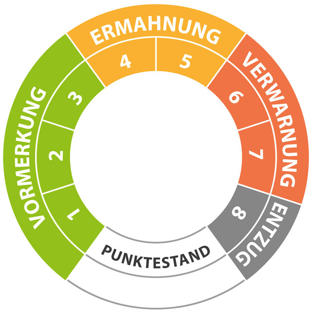 Grafik mit Punktestand in Flensburg